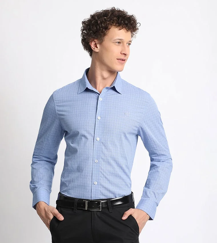 Logo Detail Long Sleeves Formal Shirt