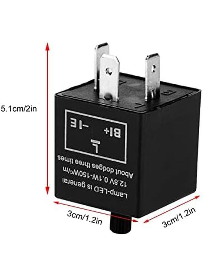 مؤقت إشارة LED قابل للتعديل بسرعة 12 فولت 3 دبابيس لمؤشر إشارة انعطاف السيارة - Image 5