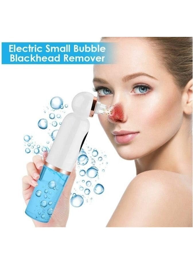جهازمزيل الرؤوس السوداء والدهون مع نظام دورة مائية - أداة تجميل فقاعية صغيرة لتنظيف المسام العميقة بقدرة 2 وات وجهاز شفط قابل للتعديل للرجال والنساء، ابيض - Image 3