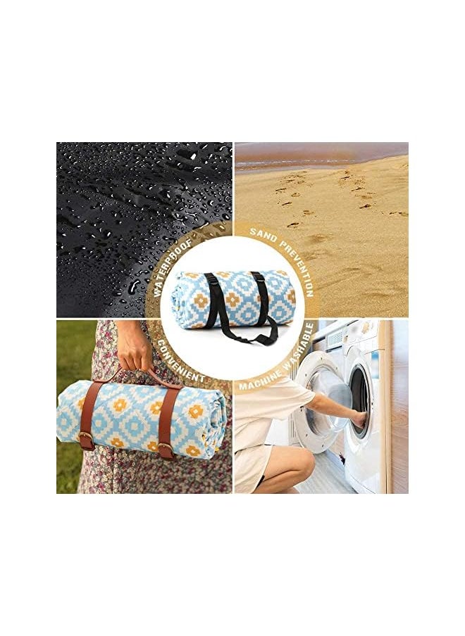 erorex EROREX Outdoor Picnic Mat(Size : 200X200CM) Ultrasonic Machine-washable Thickened Portable Damp-proof Mat Camping Damp-proof Mat Spring Tour Mat Four-season Universal (Size : 200X200CM)  - Image 5