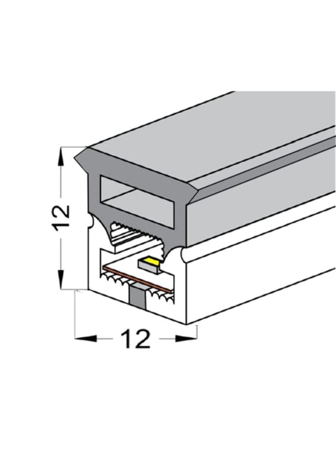 Flexible silicone LED profile