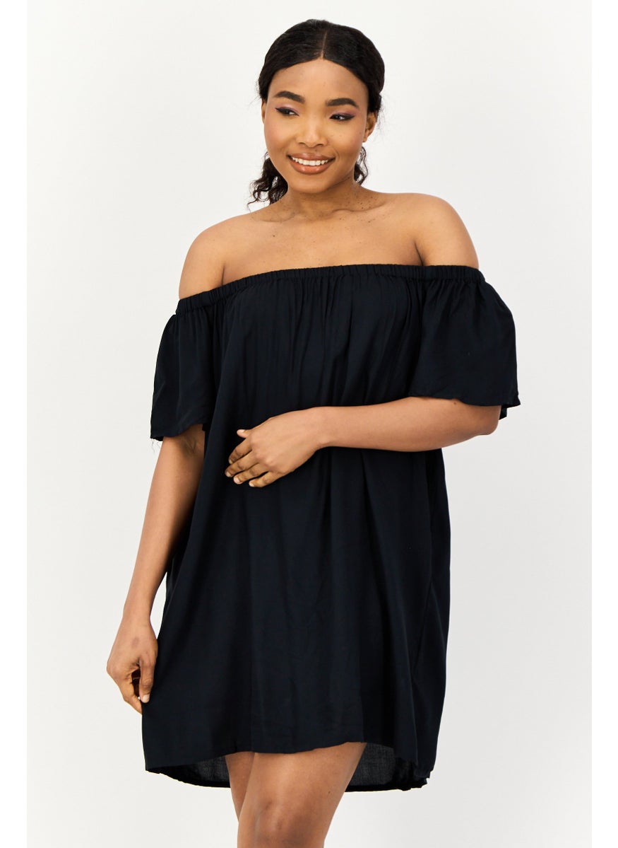ONLY Women Solid Mini Dress, Black  - Image 1