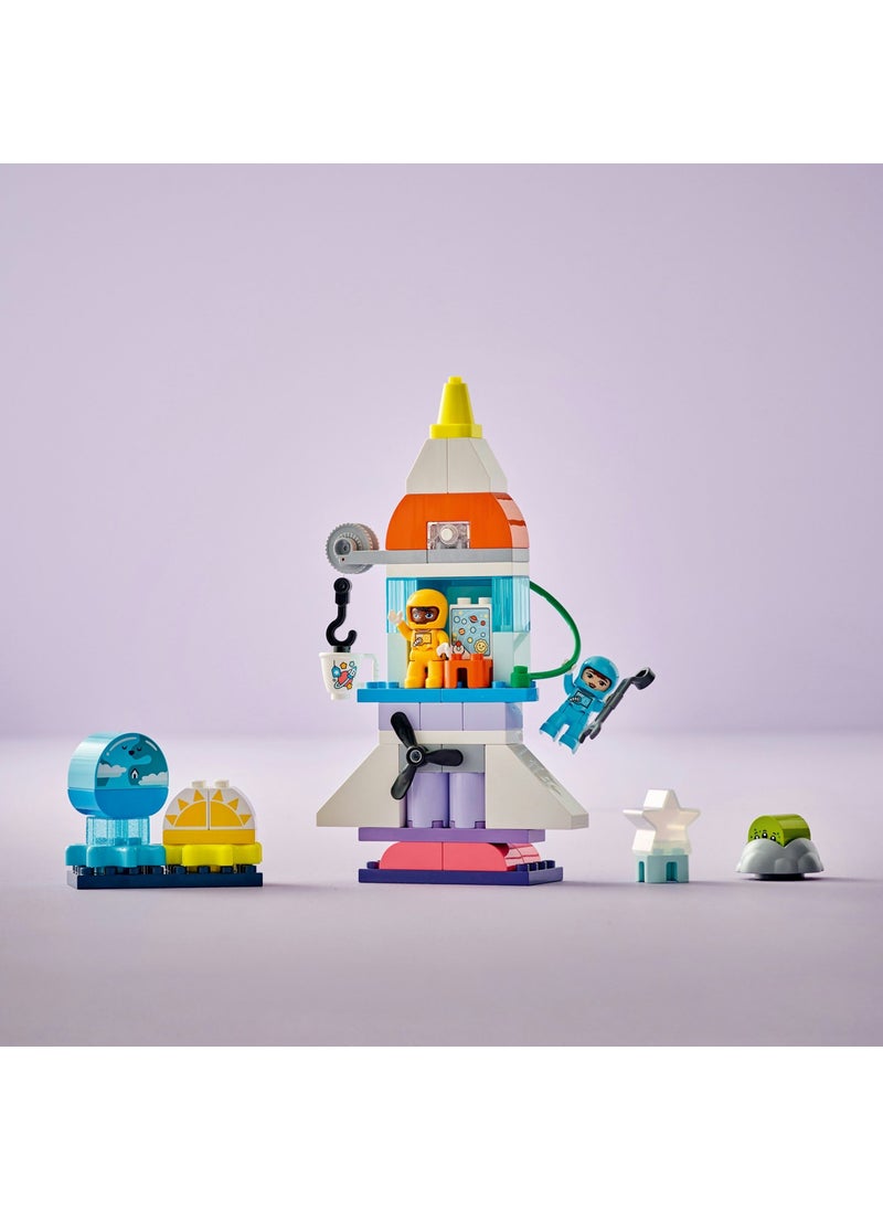 ® DUPLO® 3 in 1 Space Shuttle Adventure 10422 - Educational Toy Building Set with Astronaut Minifigure for Kids Ages 3 and Up (58 Pieces)