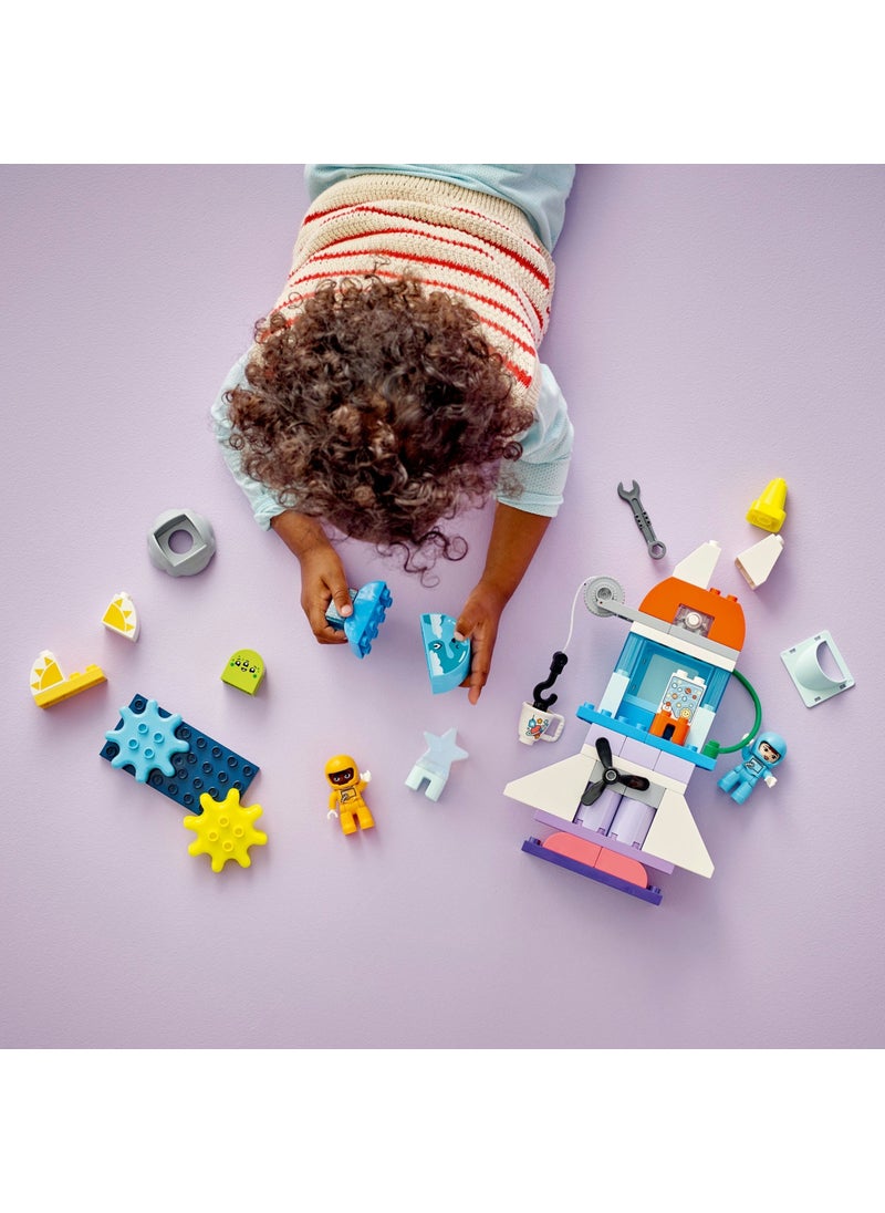 ® DUPLO® 3 in 1 Space Shuttle Adventure 10422 - Educational Toy Building Set with Astronaut Minifigure for Kids Ages 3 and Up (58 Pieces)