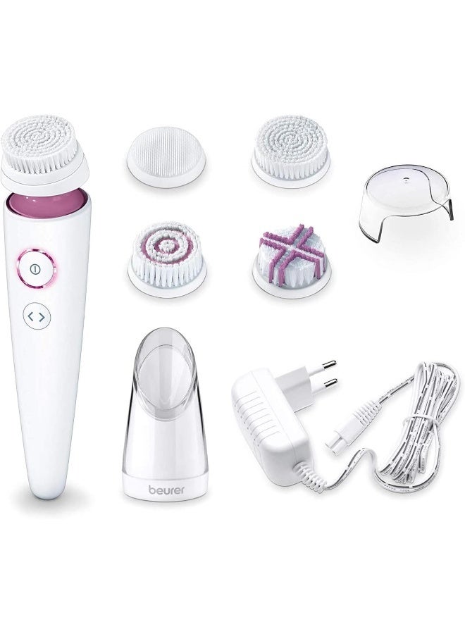 Beurer FC 95 Facial Brush Deep Pore Cleansing 4 Brush Heads Waterproof with Battery - Image 2