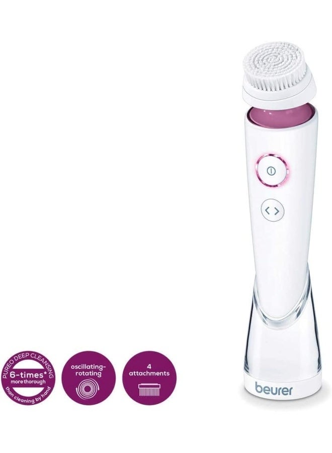 Beurer FC 95 Facial Brush Deep Pore Cleansing 4 Brush Heads Waterproof with Battery - Image 4