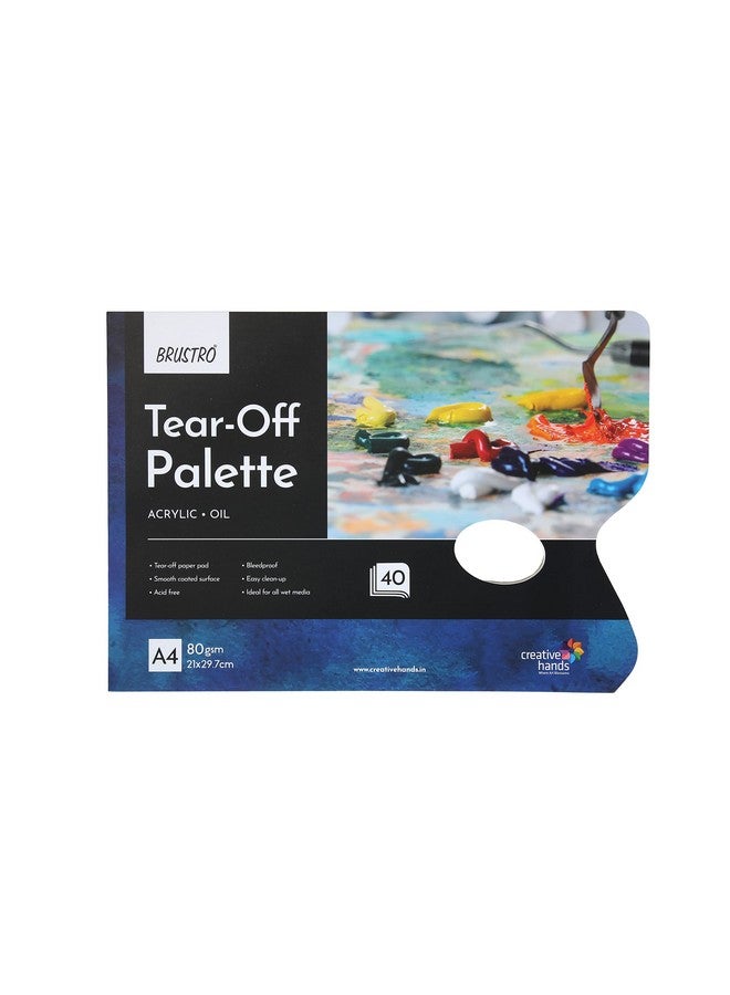 Brustro Tear Off Paper Palette A4 Size (40 Sheets) 80gsm - Image 2