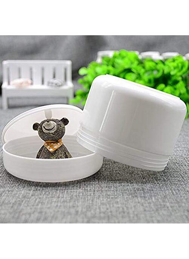 XINGZI - 6Pcs 8 Oz 250Ml 250G White Plastic Cosmetic Jars With Inner Liners And Dome Lids Refillable Make-Up Containers Pot Case For Scrubs Oils Salves Creams Lip Balm Lotions Nail Accessories - Image 1