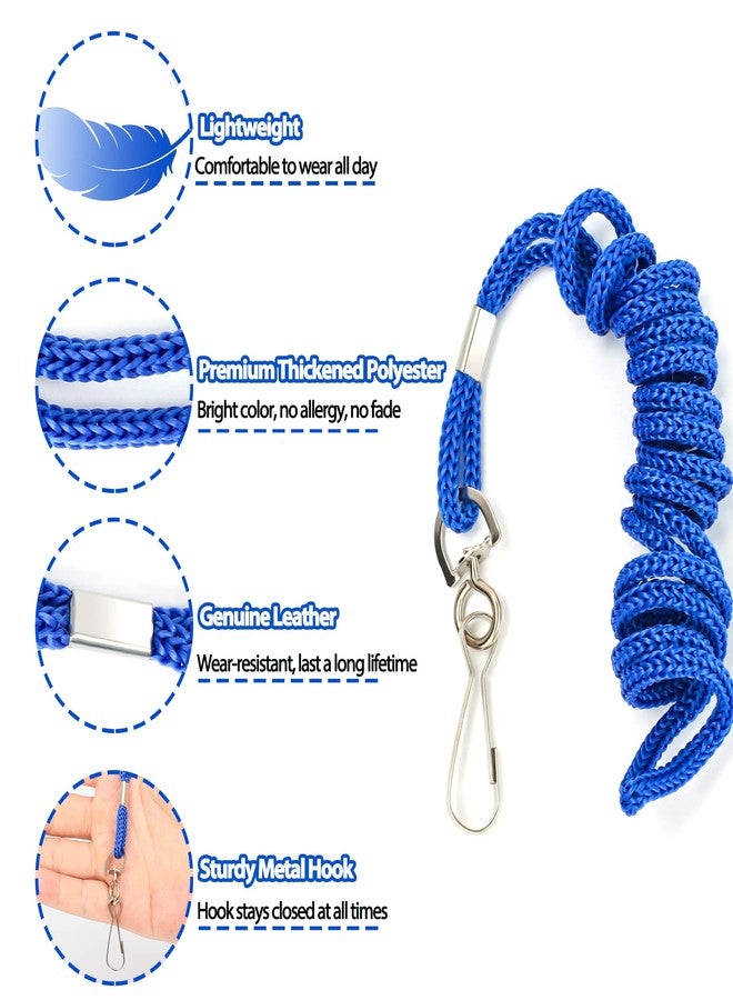 COTODO ID Blue Lanyards Safety Badge Lanyard 36" with Swivel Hook 100 Pack - Image 4