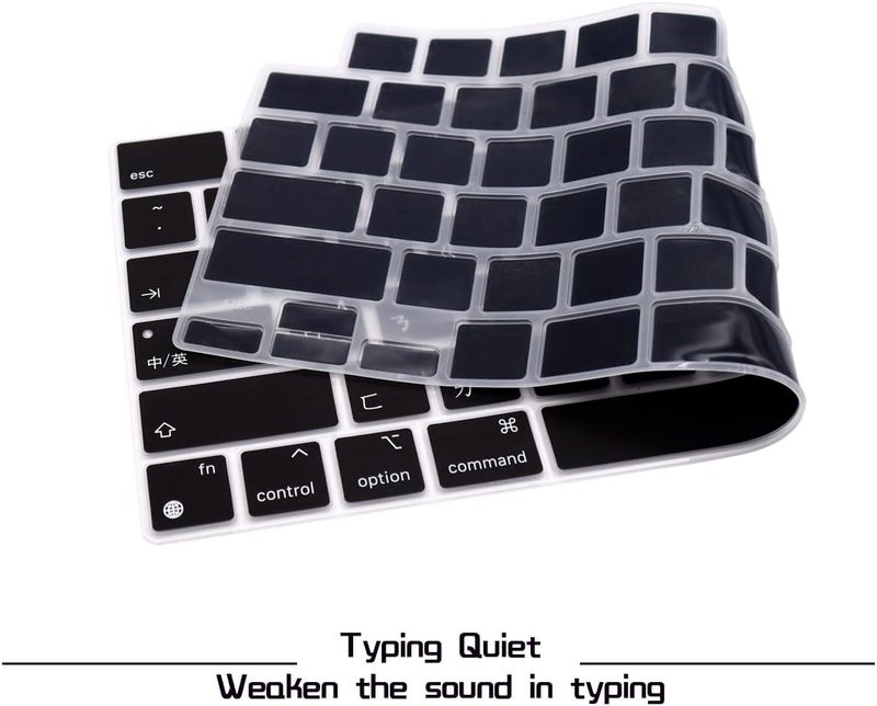 HRH Taiwanese Silicone Keyboard Cover Skin for MacBook 2026 Neo 13"(A18) & Air13.6 15"(M5-M2) & Pro14 16"(M5-M1) A3404 A3448 A3449 Dust Proof Protection Accessories - Image 3