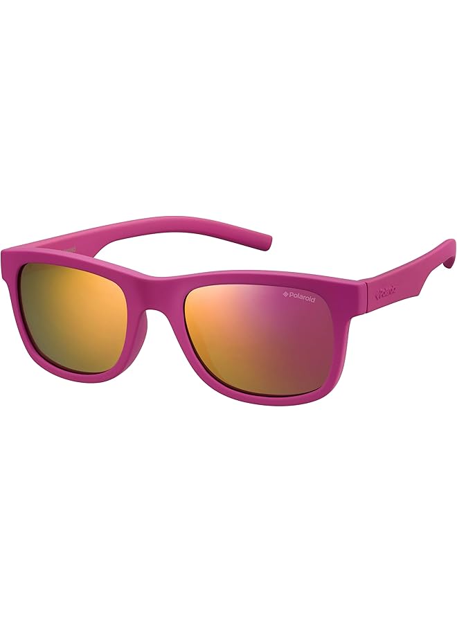 بولارويد نظارات شمسية للأطفال للجنسين 233714، اللون: وردي غامق، المقاس: 46 - Image 1