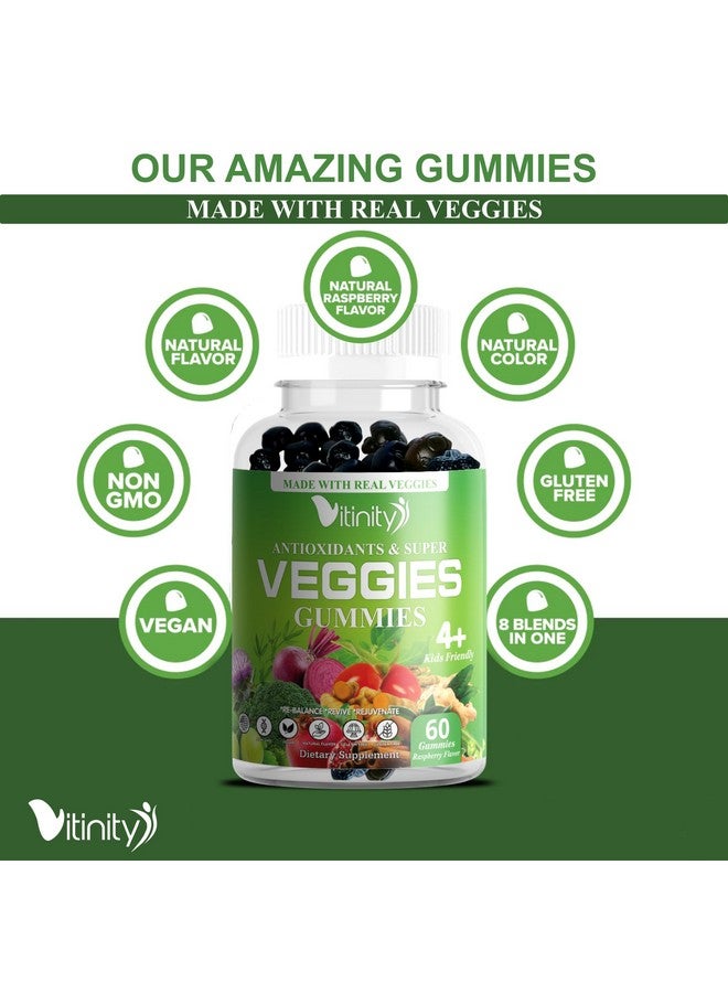 VITINITY Veggies Supplement-Made with Real Super Veggies Delicious Gummies(120 Chews),30 Veggies,Herbs,Fruit and Vegetable Supplement,Non-GMO,Pectin-Based,Gluten-Free,No More Pills (60 Day) - Image 4