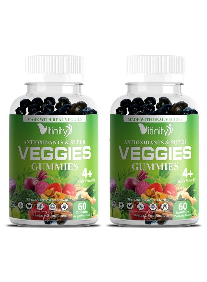 VITINITY Veggies Supplement-Made with Real Super Veggies Delicious Gummies(120 Chews),30 Veggies,Herbs,Fruit and Vegetable Supplement,Non-GMO,Pectin-Based,Gluten-Free,No More Pills (60 Day) - Image 1