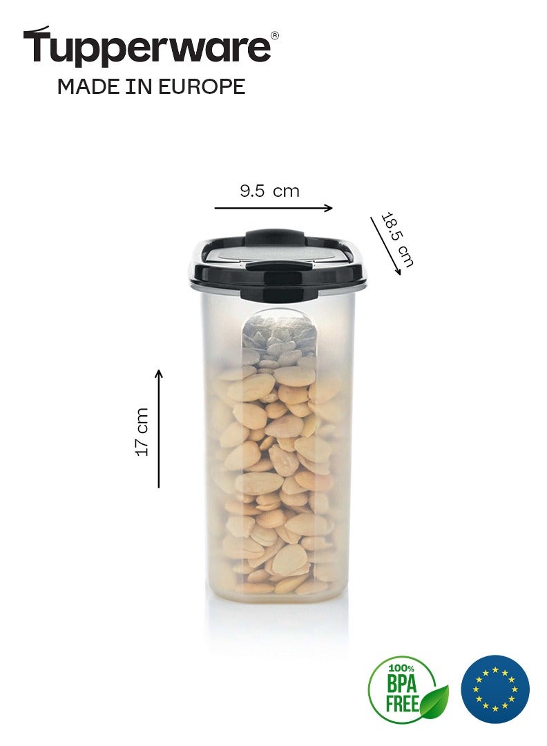 توبروير علبة بلاستيك تخزين 1.7 لتر بالغطاء من تابروير-اسود - Image 2