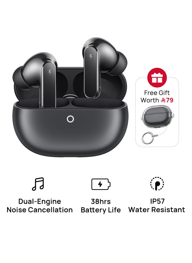 HUAWEI FreeBuds Pro 5 Wireless Earbuds, Bluetooth In-ear Earphones, AI Noise Cancellation, Secure Fit with Immersive Sound, Stable Calls, IP57 Waterproof for Sports, 38H Battery Life, Grey with Free Case grey - Image 1