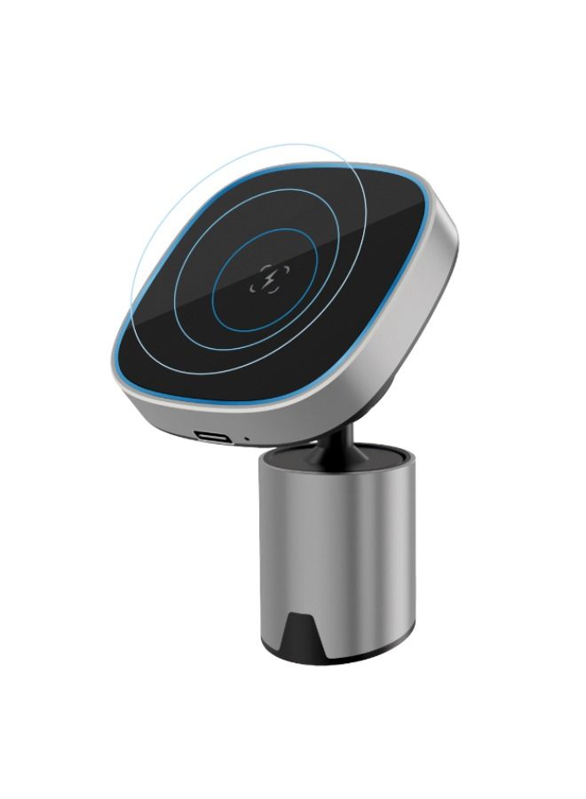 AVOO Magnetic Absorption Wireless Car Charger, Fast Charging, Compatible with Mag-Safe Car Charger, Dashboard/Air Vent Mount - Image 1