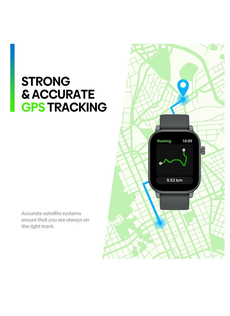 Zeblaze 2.01" Smart Watch for Men & Women – Make Calls, Heart Rate/SpO2/Stress Monitor – IP68 Waterproof – Interchangeable Straps&GPS – 7-Day Battery  - Image 3