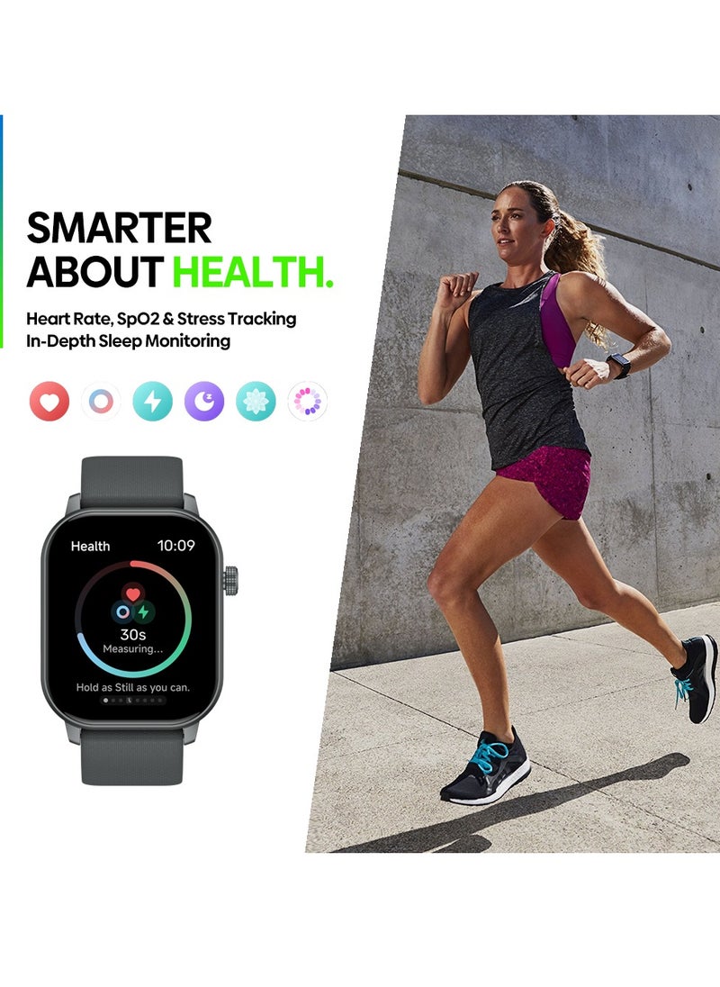 Zeblaze 2.01" Smart Watch for Men & Women – Make Calls, Heart Rate/SpO2/Stress Monitor – IP68 Waterproof – Interchangeable Straps&GPS – 7-Day Battery  - Image 4