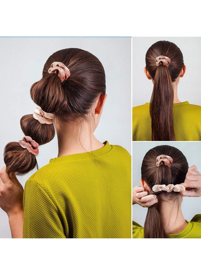 وولاين مجموعة من 12 قطعة من ربطات الشعر المخملية من Whaline بتصميم أحمر الخدود للنساء، ربطات شعر ناعمة كلاسيكية سميكة، هدايا للفتيات المراهقات - Image 5