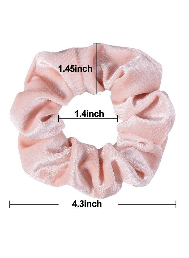 وولاين مجموعة من 12 قطعة من ربطات الشعر المخملية من Whaline بتصميم أحمر الخدود للنساء، ربطات شعر ناعمة كلاسيكية سميكة، هدايا للفتيات المراهقات - Image 2