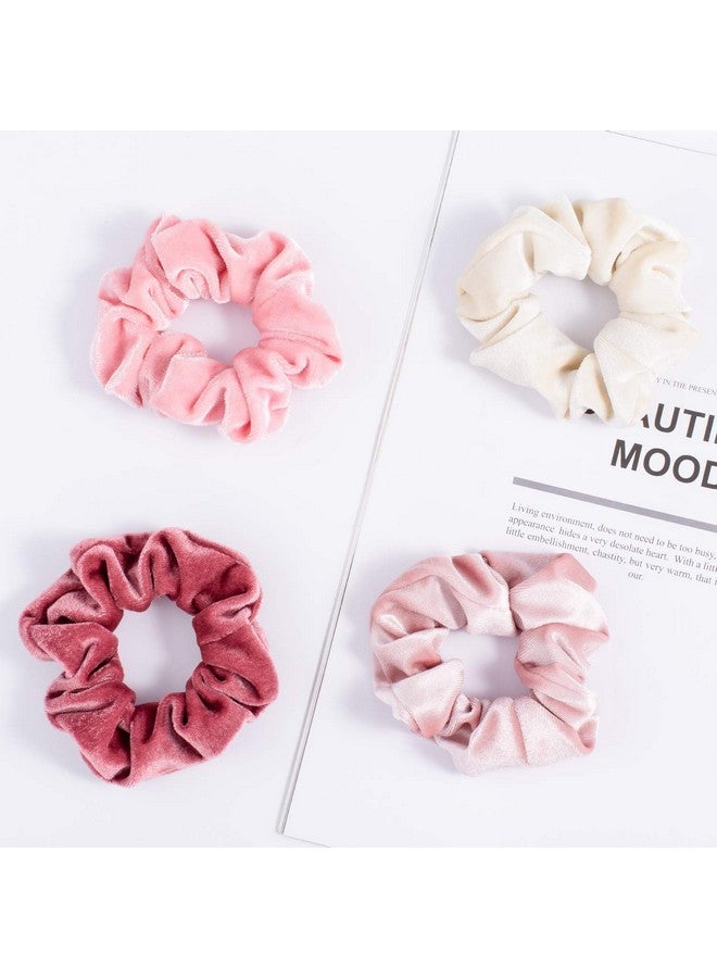 وولاين مجموعة من 12 قطعة من ربطات الشعر المخملية من Whaline بتصميم أحمر الخدود للنساء، ربطات شعر ناعمة كلاسيكية سميكة، هدايا للفتيات المراهقات - Image 4