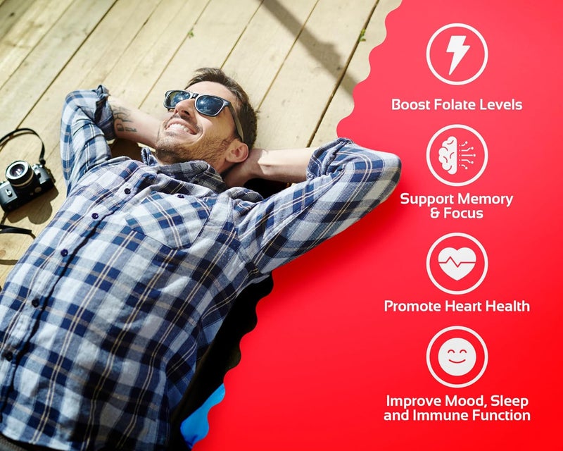 CogniTune Methylfolate Gummies  Easy to Take High Potency LMethylfolate Folate Supplement for Brain Heart Health  Immunity Delicious Strawberry Flavor NonGMO Vegan GlutenFree - Image 3