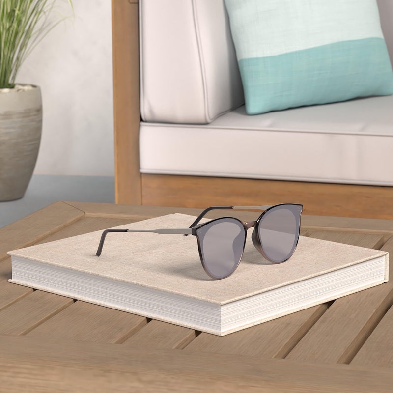 SOJOS Classic Trendy Round Sunglasses Womens Mens Oversized Large Shades UV400 Vacation Sunnies SJ2068, Gradient Grey Marble/Grey - Image 2