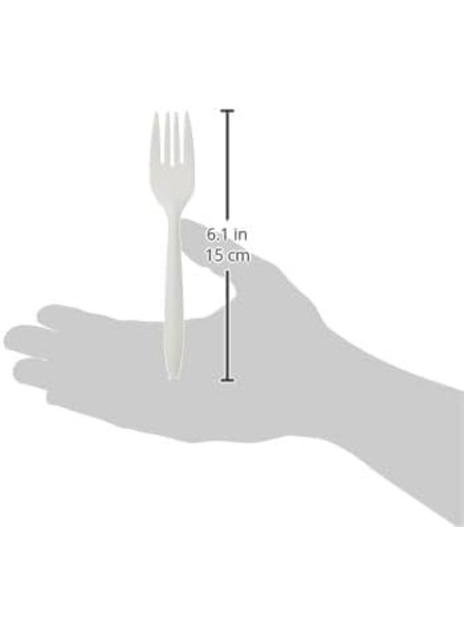 Hotpack Hotpack Plastic White Forks, 50 Pieces - Image 4