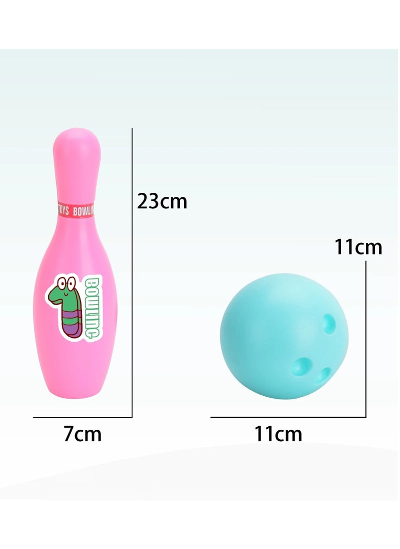 VIO Colorful 10 Piece Bowling Set for Kids Indoor Outdoor Bowling Game Fun Interactive Toy Boys Girls Educational Sports Toy Toddlers Safe Durable Playset Perfect Gift Ages 3 and Up Preschool Activity Set  - Image 5