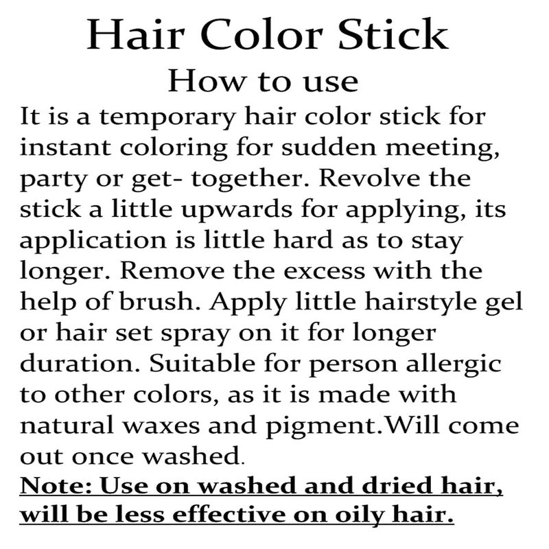 EVE-N EVEN Hair Color Touch Up Stick Hair Liner for Women Hairs Powder Beauty Kesh Color Mascaras Root Care Black Brown 4g2Combo of 2 temporary hair color stick - Image 3