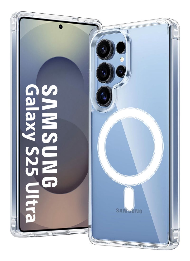 CATANES - 3Packs Samsung Galaxy S25 Ultra MagSafe Case Support Wireless Charging Slim Thin Magnetic Cover Anti Scratch Shockproof Hard Transparent Phone Case Compatible with Samsung Galaxy S25 Ultra 6.8 Inch - Image 1