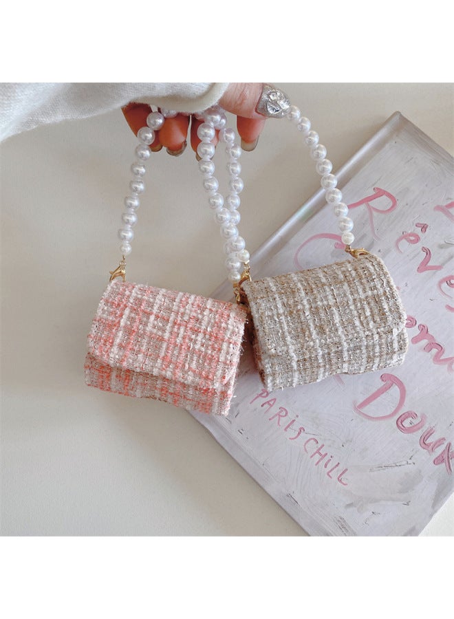 Loquat Ins Light Luxury Chanel Style Suitable For Airpods4 Generation Protective Case Second Generation 3rd Generation Pro2 For Apple Bluetooth Earphone Case For Women-Color:Beige Small Fragrant Headphone - Image 4