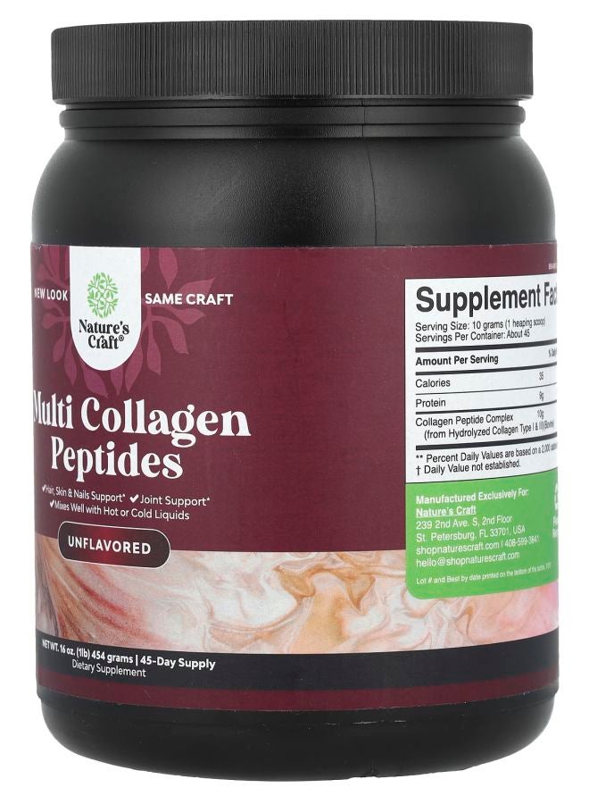 Multi Collagen Peptides Unflavored 16 oz (454 g)