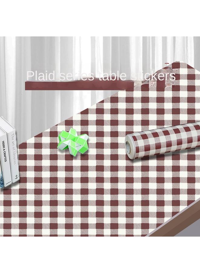 الأزرق جي دبليو ملصقات سطح المكتب ذاتية اللصق ورق الحائط المقاوم للماء مكتب مجلس الوزراء عنبر عنبر الخشب ورق الحائط wallpaper - Image 5