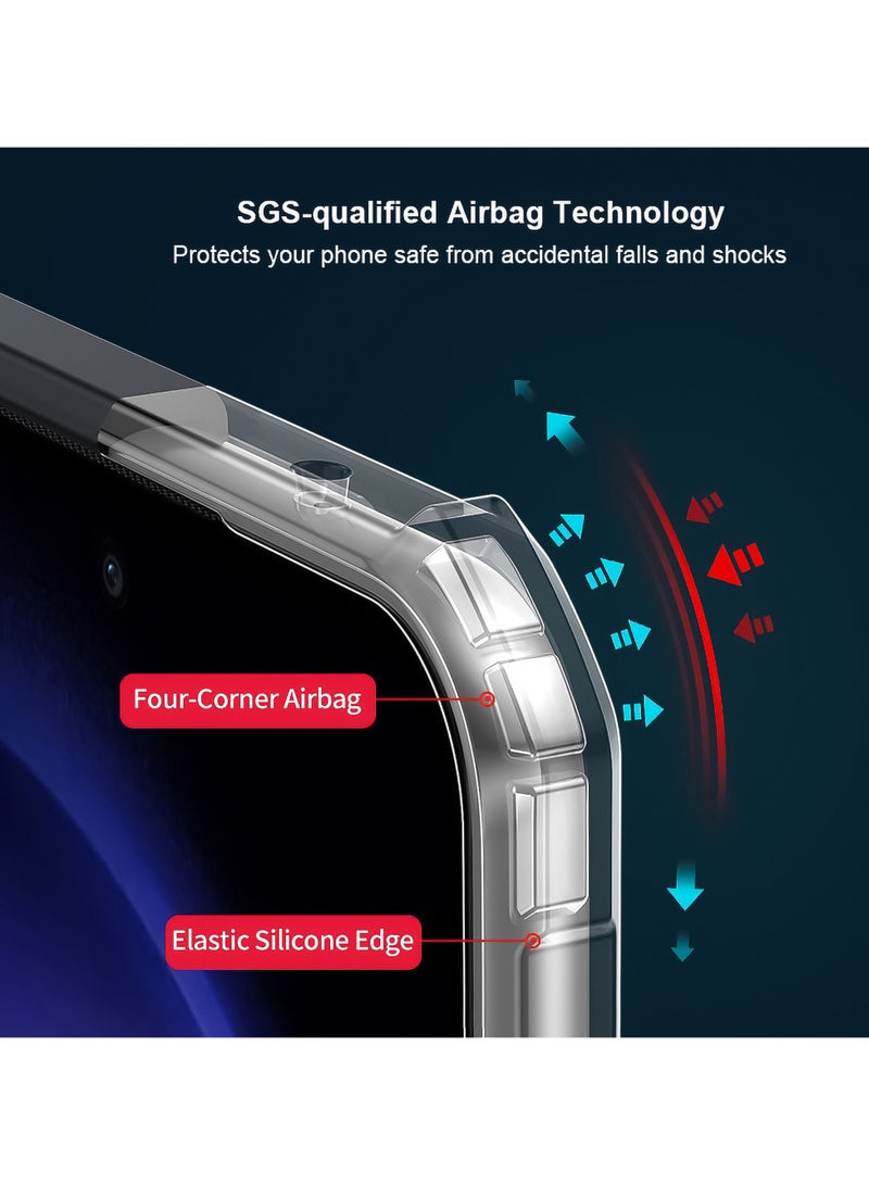 إكسوند جراب Samsung Galaxy A56، غطاء خلفي لحماية عدسة الكاميرا، جراب هاتف محمول ممتص للصدمات من TPU+PC، مقاوم للاصفرار، حافظة واقية نحيفة ملائمة - Image 5