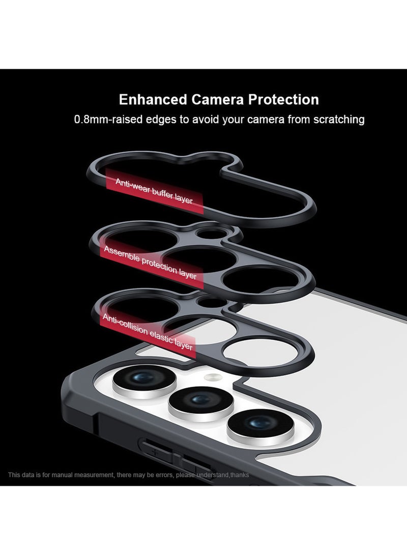 إكسوند جراب Samsung Galaxy A56، غطاء خلفي لحماية عدسة الكاميرا، جراب هاتف محمول ممتص للصدمات من TPU+PC، مقاوم للاصفرار، حافظة واقية نحيفة ملائمة - Image 4