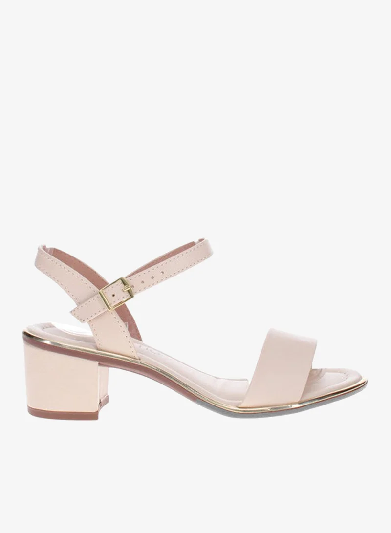 Beira Rio  Beira Rio Ladies Low Heel Sandals Cream | Made In Brazil for Women | Best Price UAE
