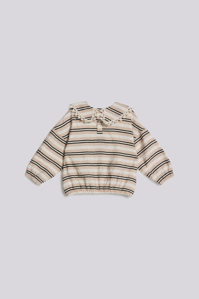 GB Baby Bg Store Baby Girl Striped Blouse - Image 2