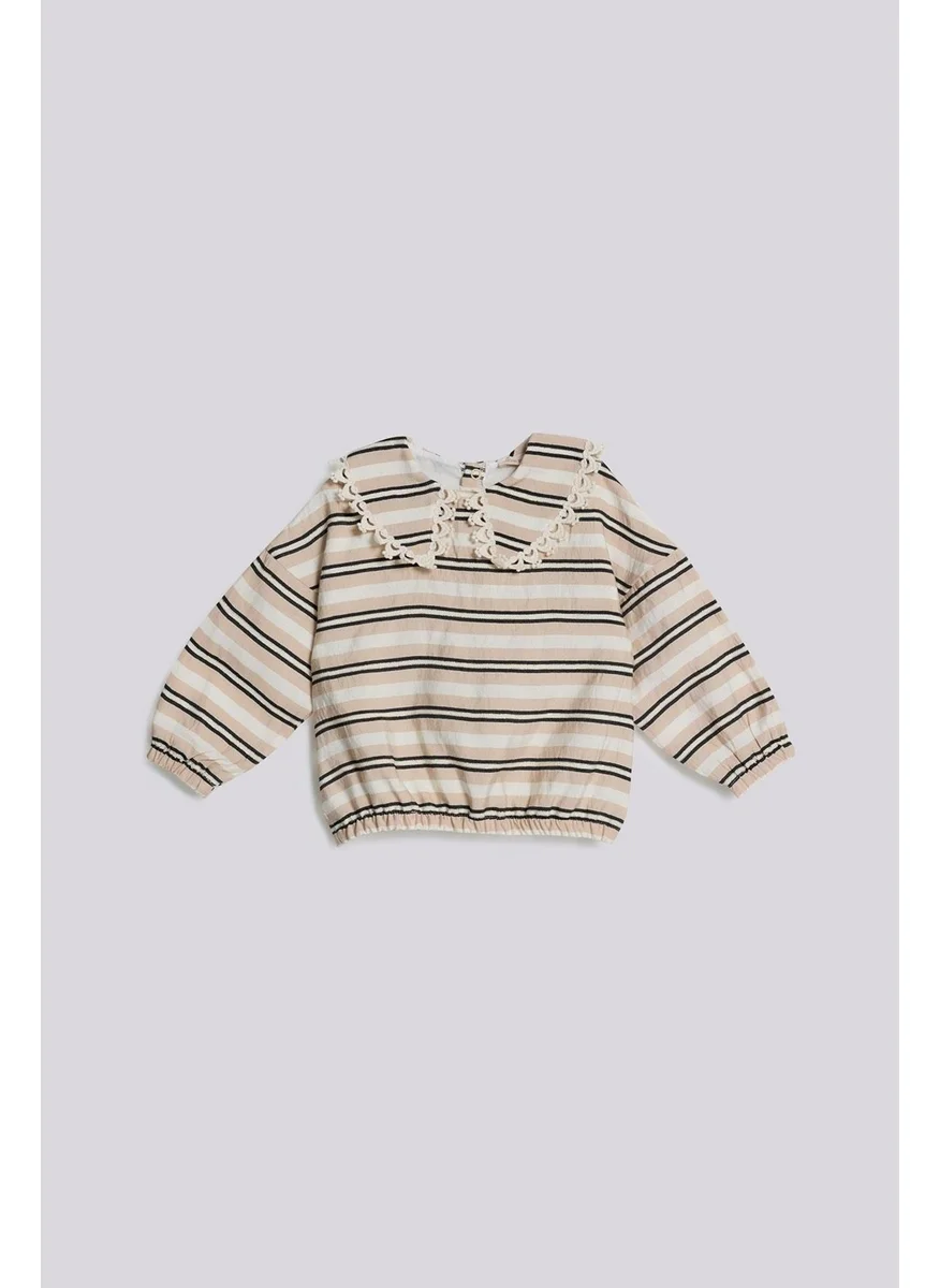 جي بي بيبي Bg Store Baby Girl Striped Blouse