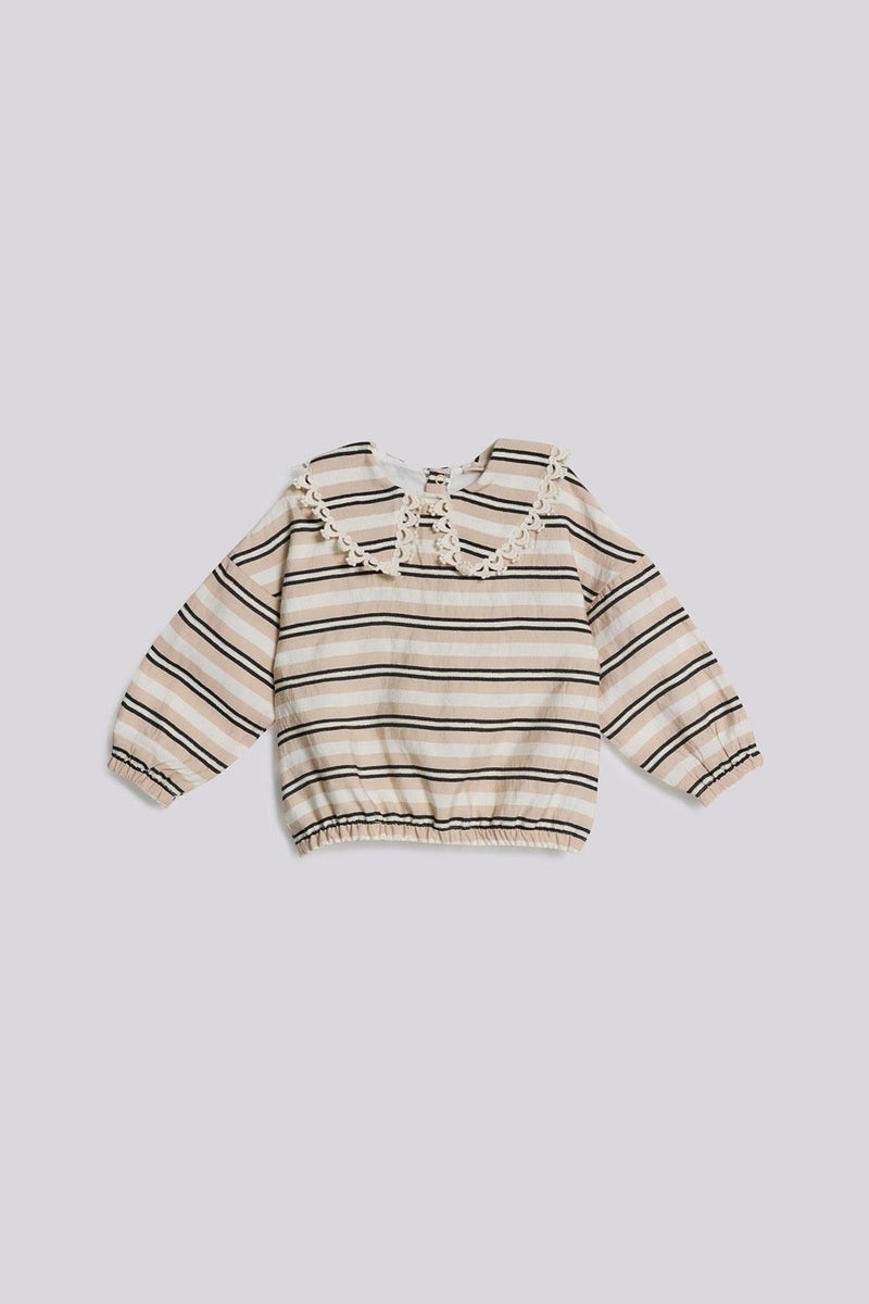 GB Baby Bg Store Baby Girl Striped Blouse - Image 1