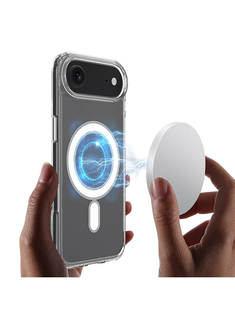Case Up Premium Clear MagSafe Compatible Case For Apple iPhone 17 Air [Compatible with MagSafe] Anti-Yellowing Slim Transparent Phone Case Protective Magnetic Cover - Image 4