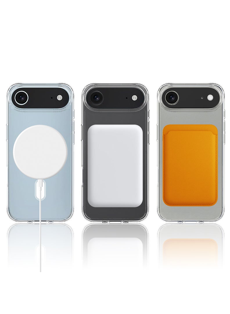 Case Up Premium Clear MagSafe Compatible Case For Apple iPhone 17 Air [Compatible with MagSafe] Anti-Yellowing Slim Transparent Phone Case Protective Magnetic Cover - Image 5