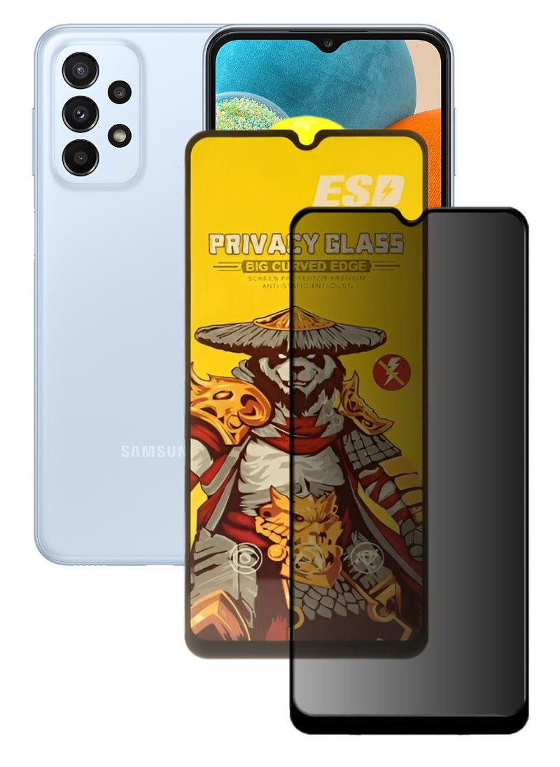 ESD Tempered Dustproof Privacy Glass Screen Protector Compatible For Samsung Galaxy A23 5G - Image 1