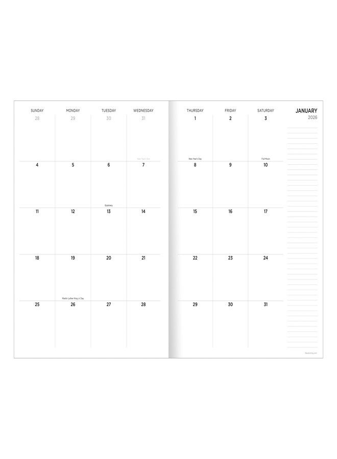 TF Publishing 2026 Color Swatch Large Monthly Planner - 2 Page Spreads with Extra Large Calendar Grids and Planning Prompts - 2026 Calendar Monthly Planner for School and Work - 9in x 11in - Image 2