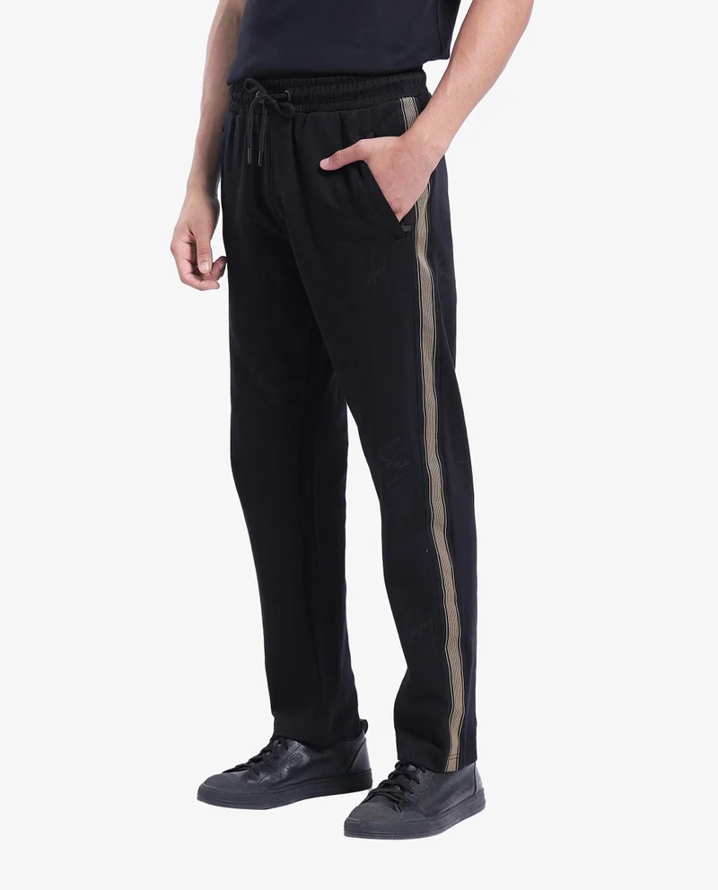 Rare Rabbit Men's Drawstring Closure Side Stripe Trouser