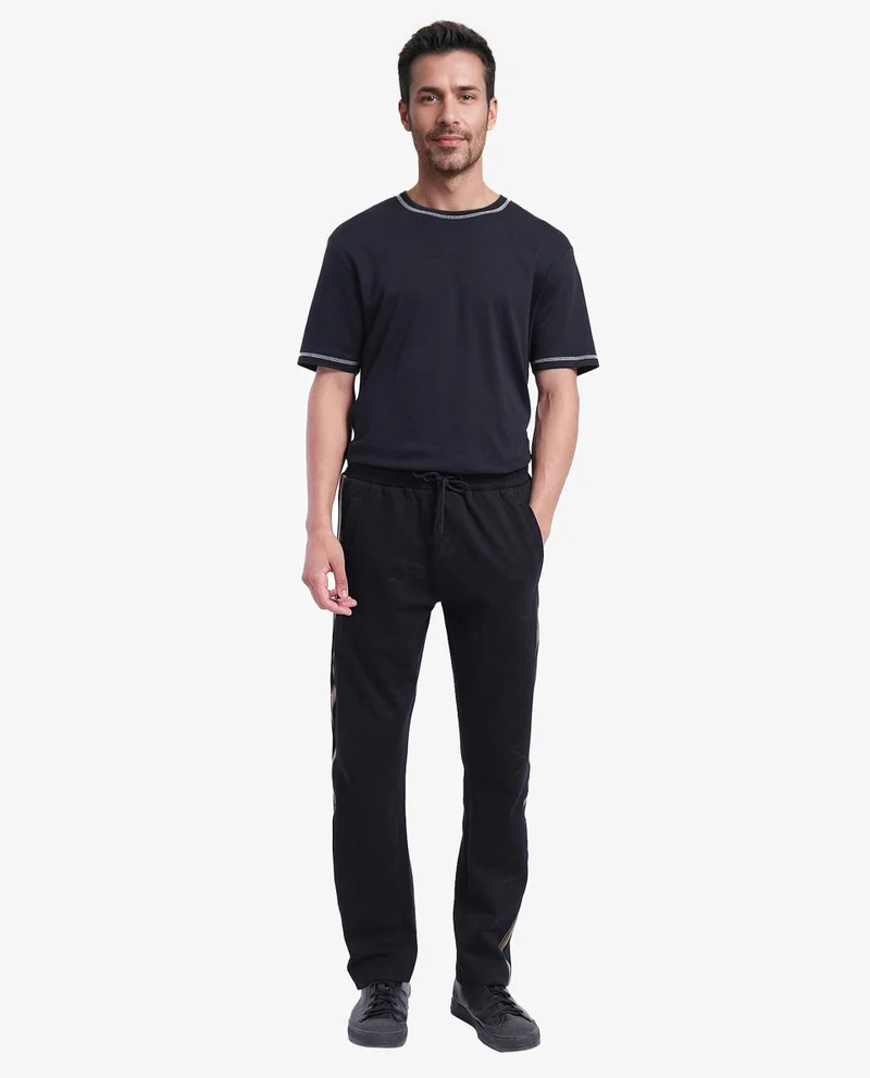 Rare Rabbit Men's Drawstring Closure Side Stripe Trouser