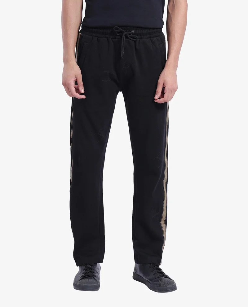 Rare Rabbit Men's Drawstring Closure Side Stripe Trouser