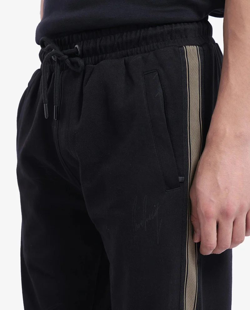 Rare Rabbit Men's Drawstring Closure Side Stripe Trouser