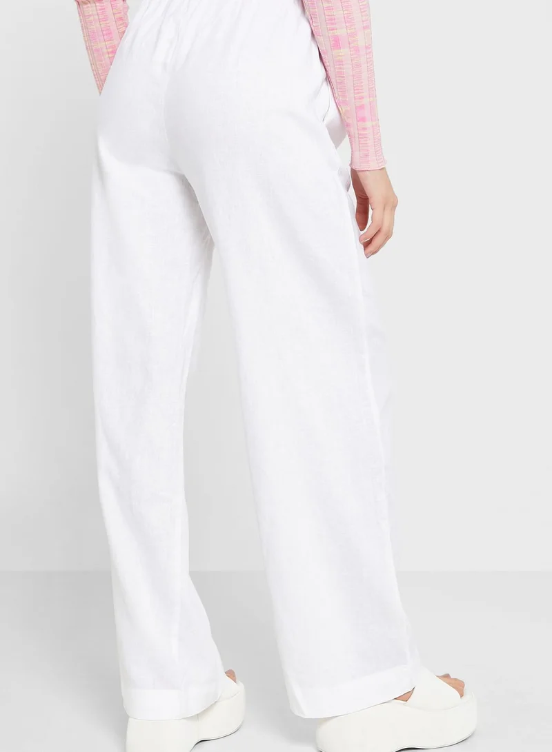 Cotton On Drawstring Detail Wide Leg Pants