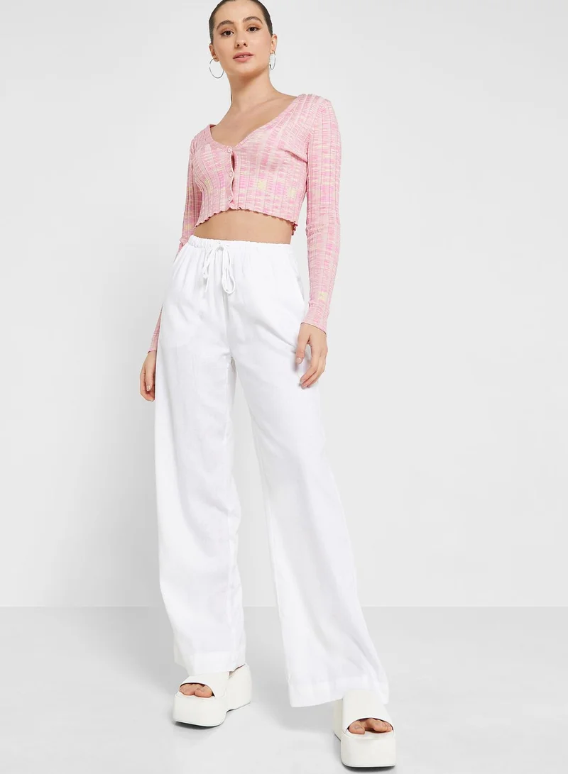 Cotton On Drawstring Detail Wide Leg Pants